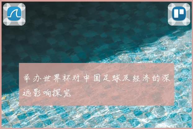 举办世界杯对中国足球及经济的深远影响探究